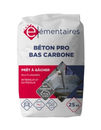 BETON PRO BAS CARBONE sac de 25kg  Les élémentaires